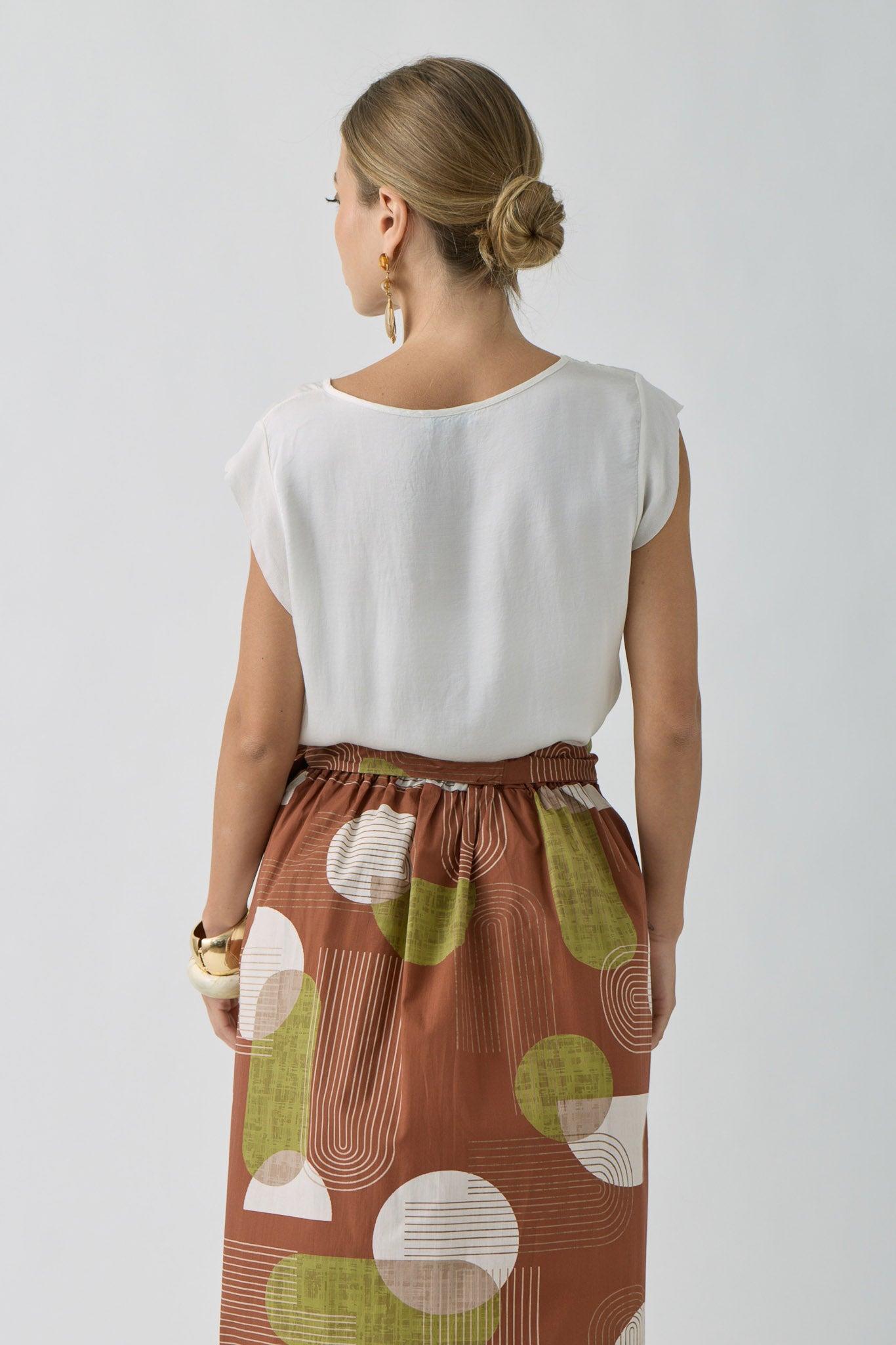 Blusa Manica Velata Bianco|Colore:Bianco