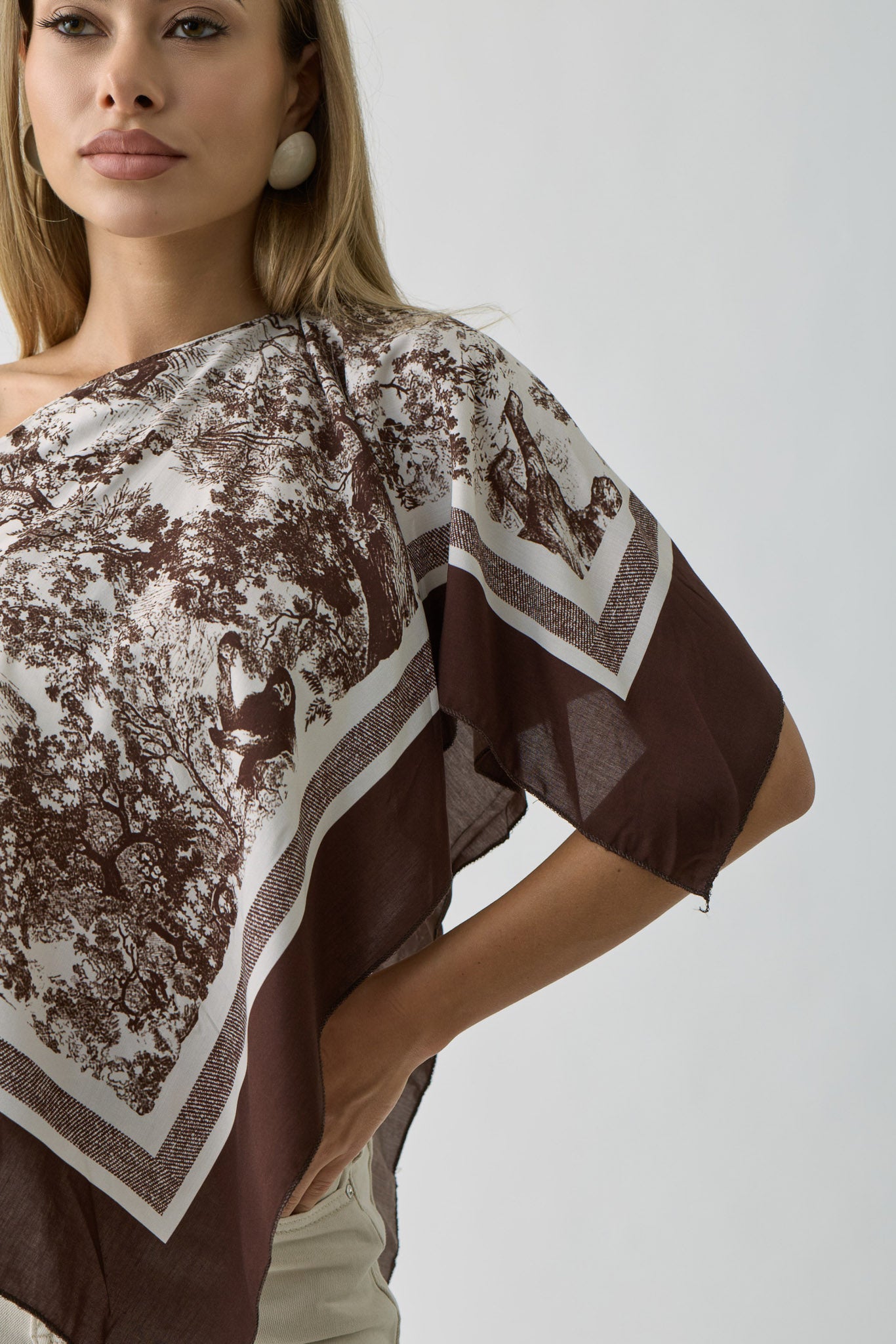 Blusa Safari testa di moro|Colore:Testa di moro