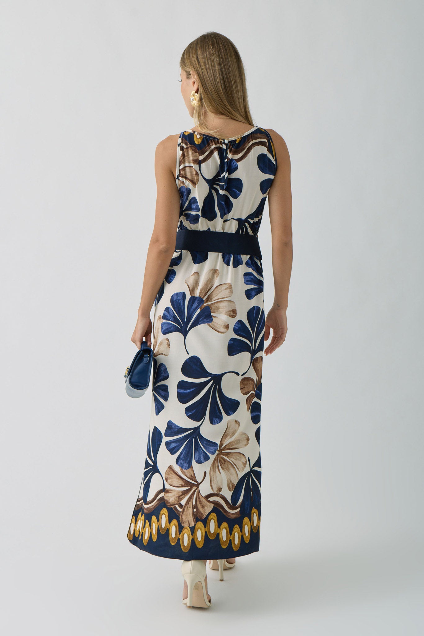 Abito Foliage Blu|Colore:Blu