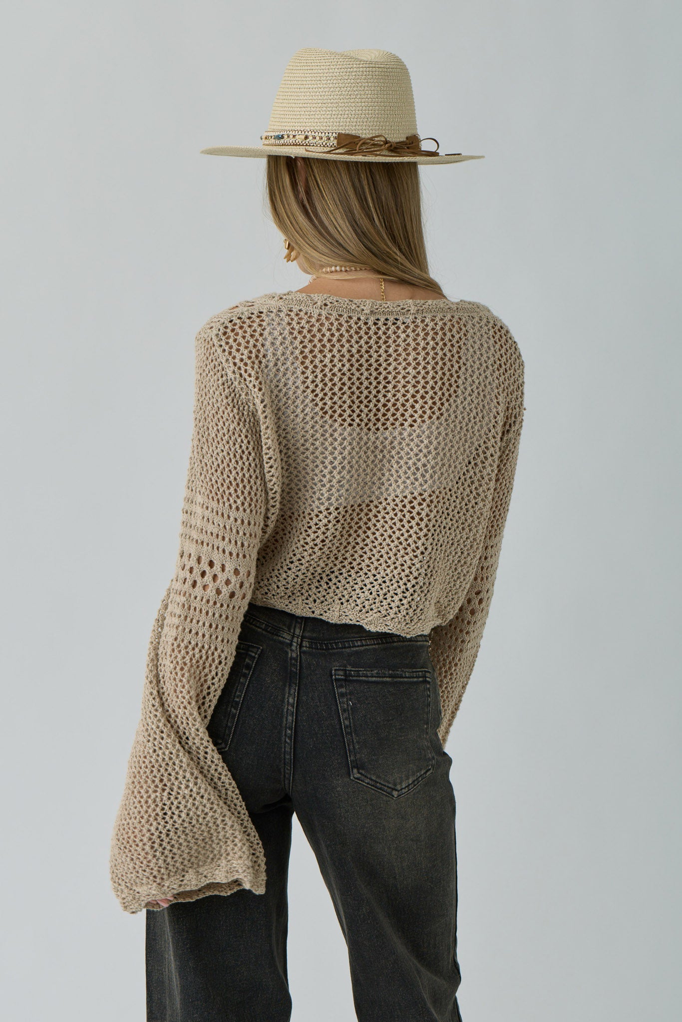Giacchino In Crochet cammello|Colore:Cammello