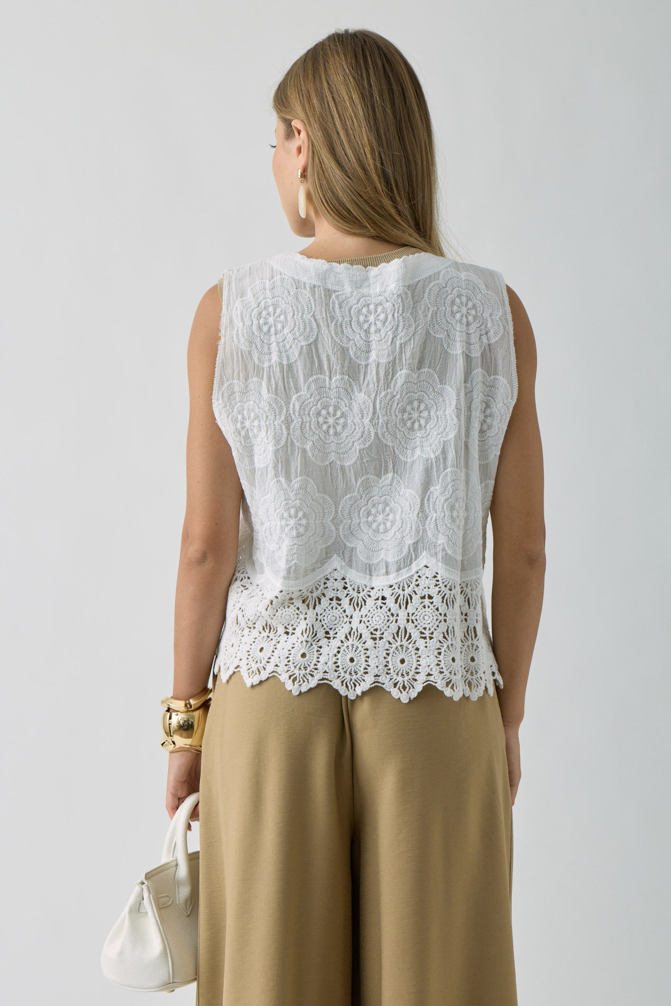 Gilet Ophelia Bianco|Colore:Bianco