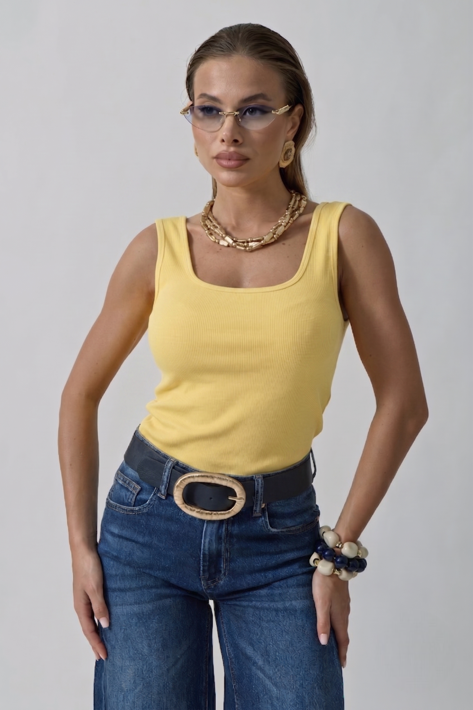 Canotta Lory Giallo|Colore:Giallo