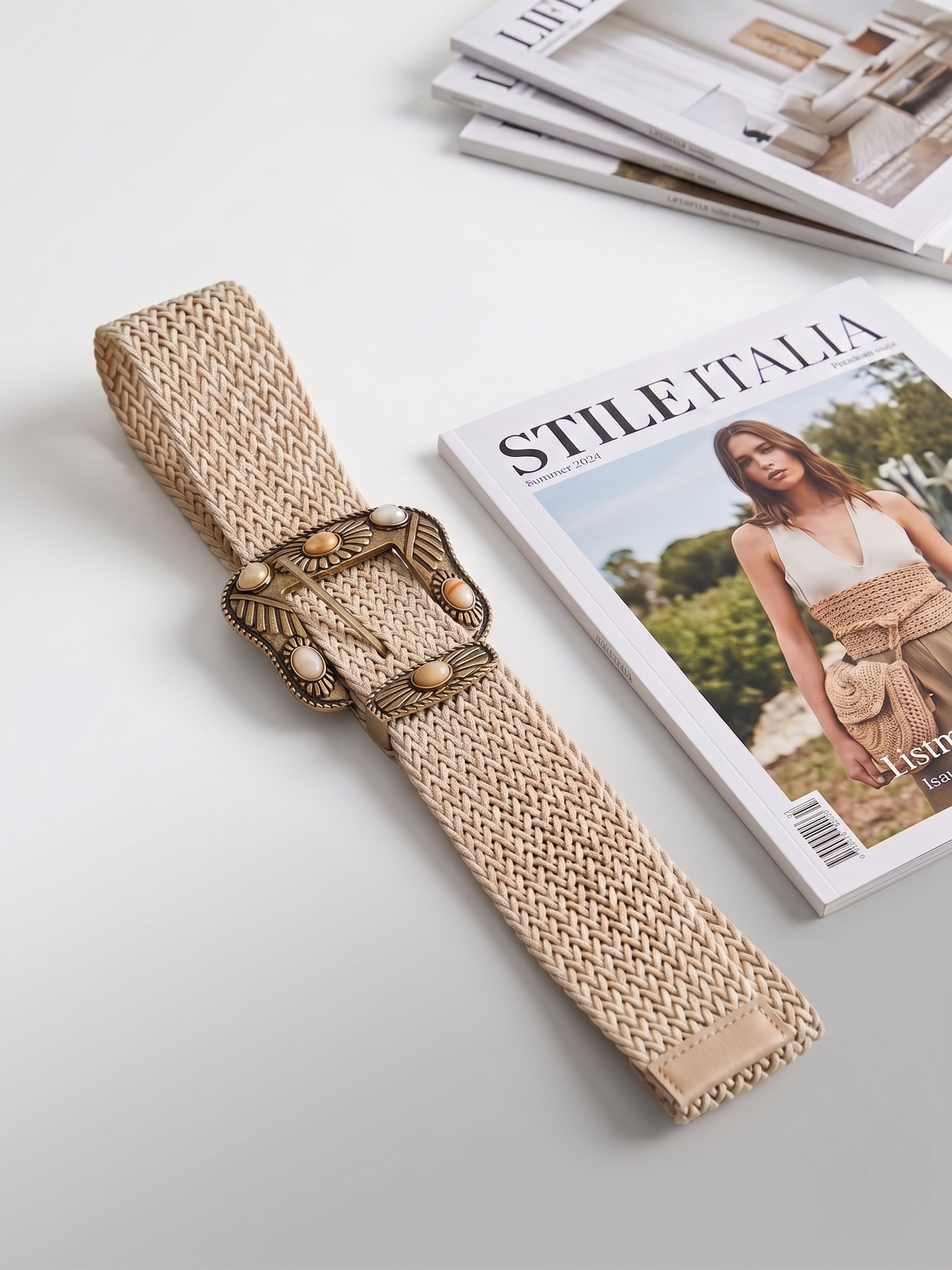 Cinturone Alea beige chiaro|Colore:Beige chiaro