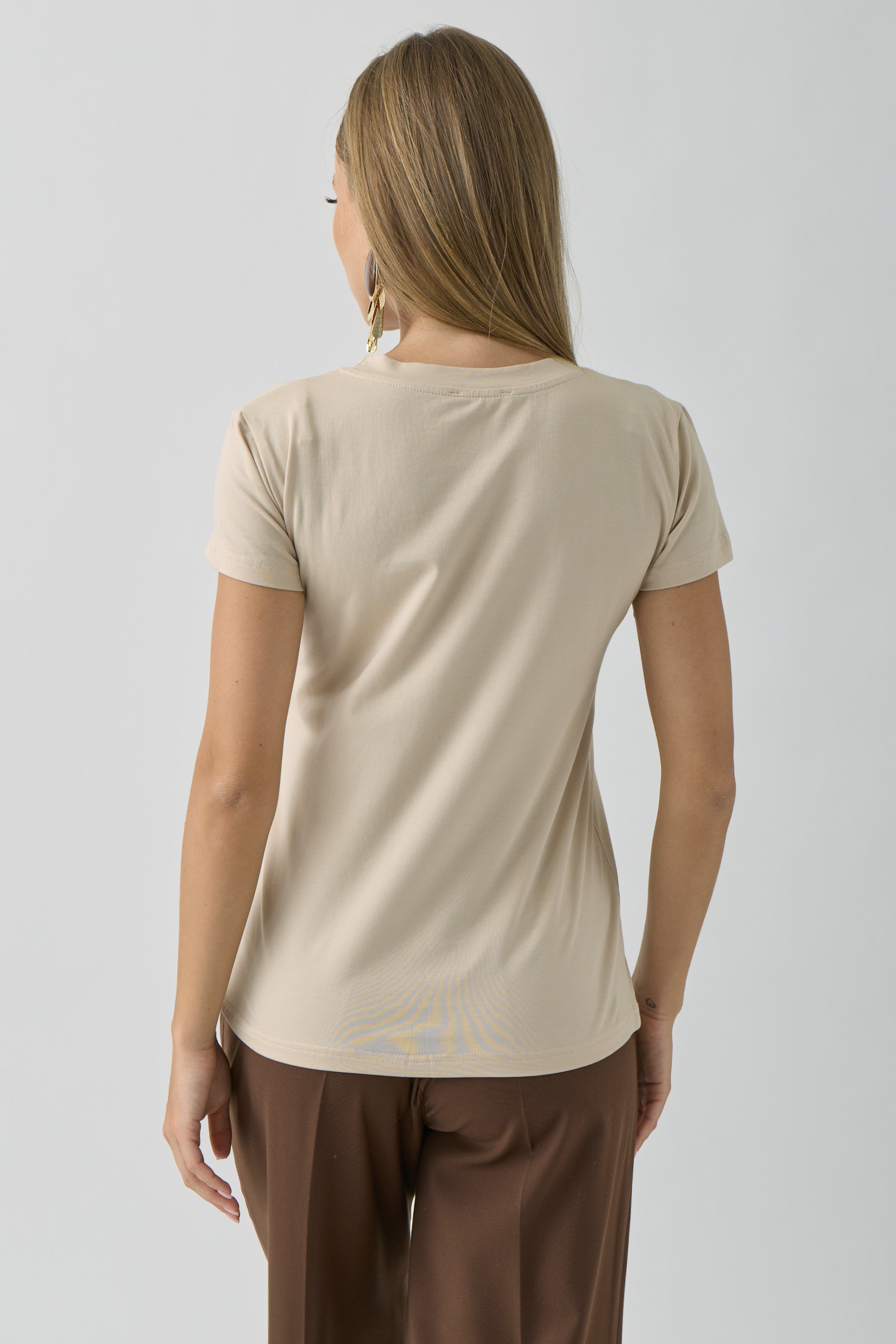 T-Shirt Pois beige|Colore:Beige