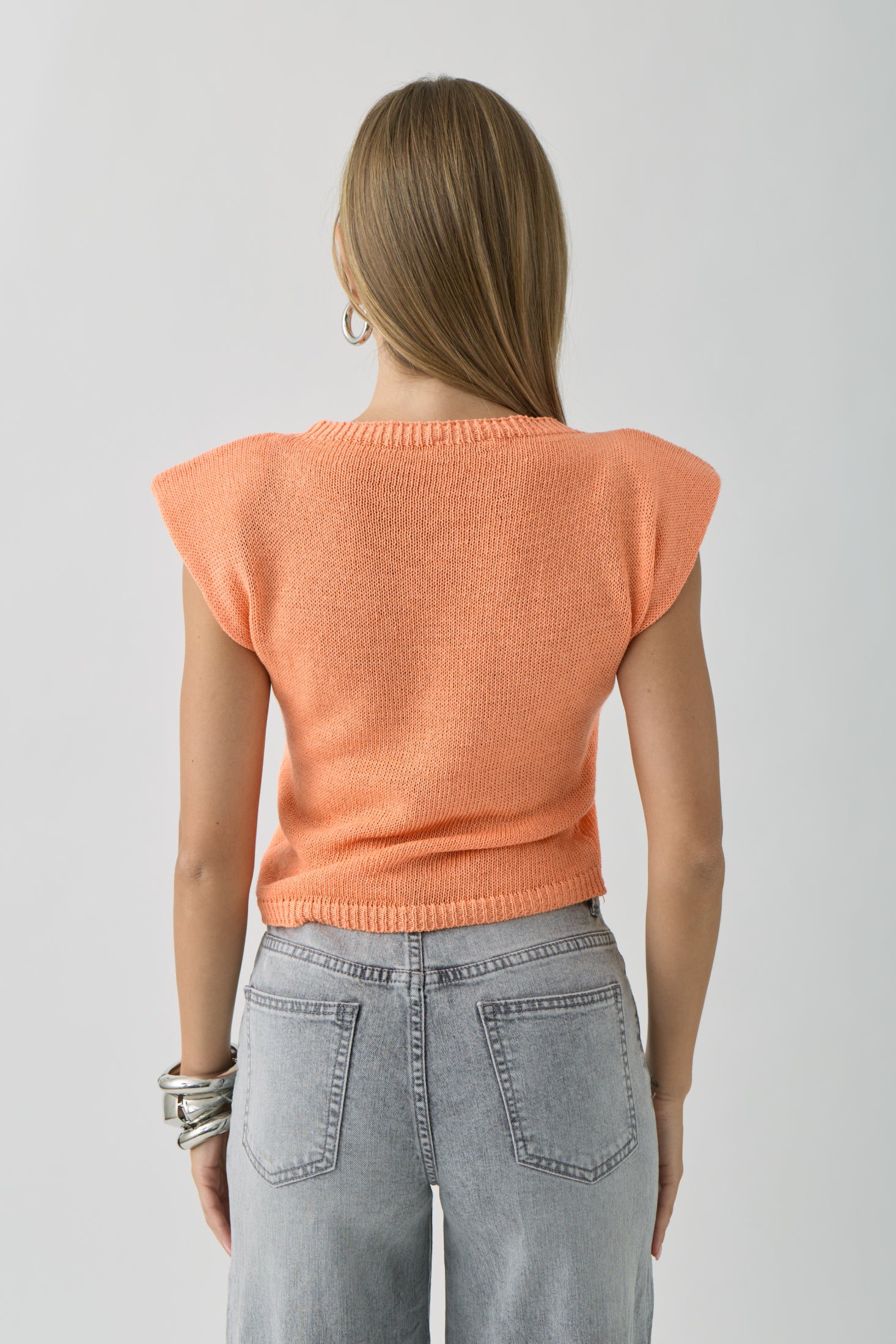Gilet Filo Spalline Arancio|Colore:Arancio