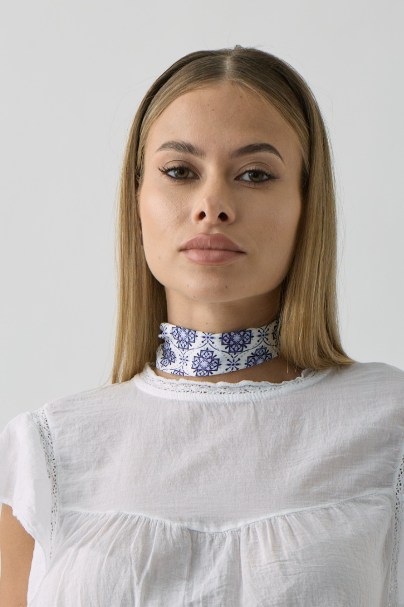 Foulard Positano blu|Colore:Blu