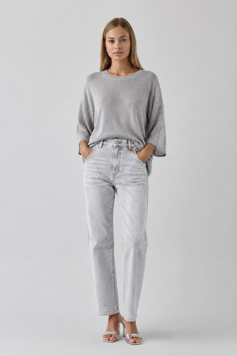 Maglia Lurex grigio|Colore:Grigio