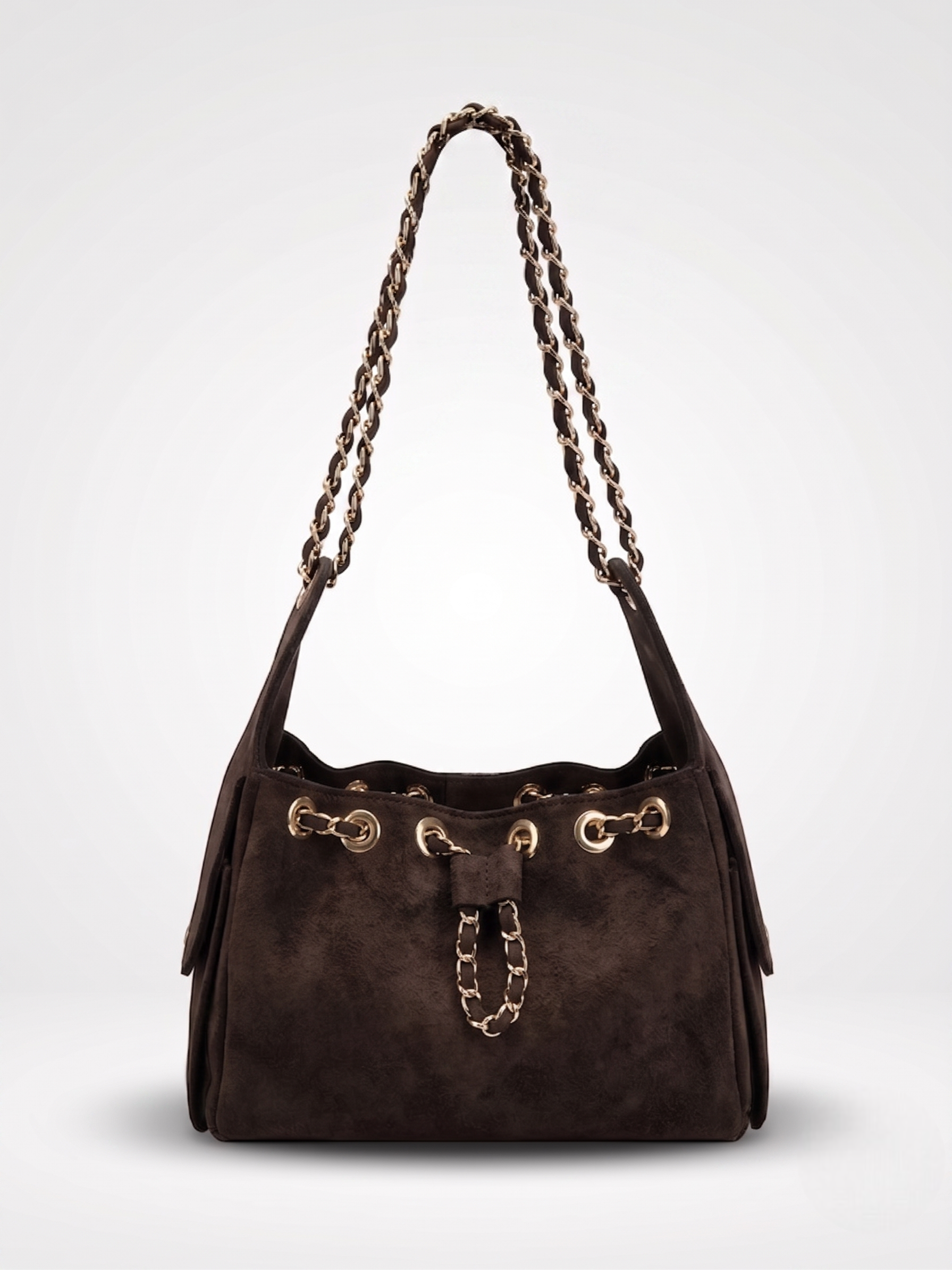 Borsa Con Tasche Laterali testa di moro|Colore:Testa di moro