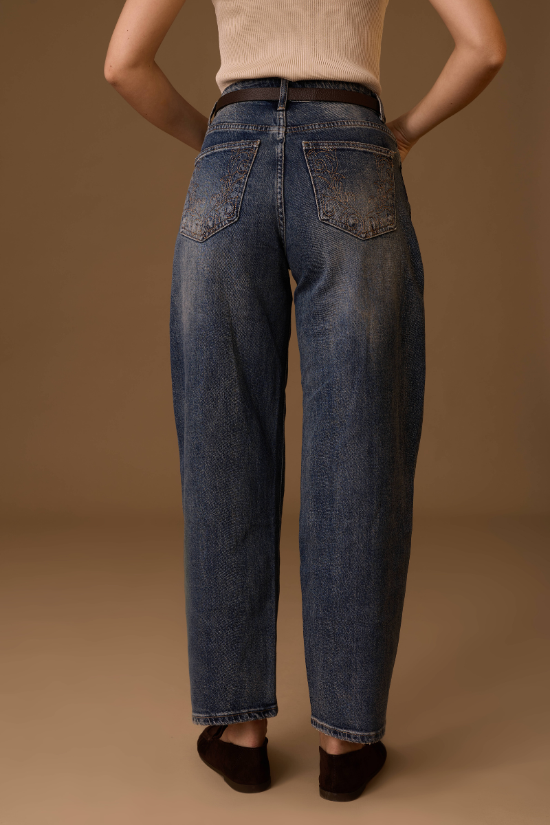 Jeans Ballon denim|Colore:Denim