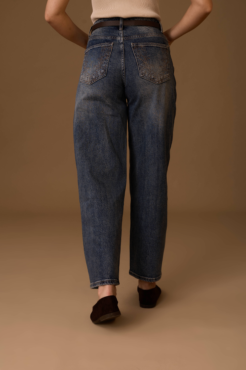 Jeans Ballon denim|Colore:Denim