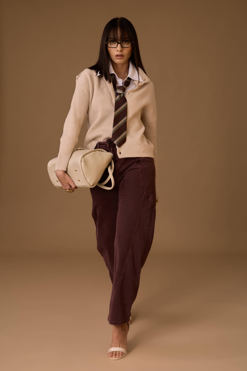 Pantalone Con Tasconi vinaccio|Colore:Vinaccio