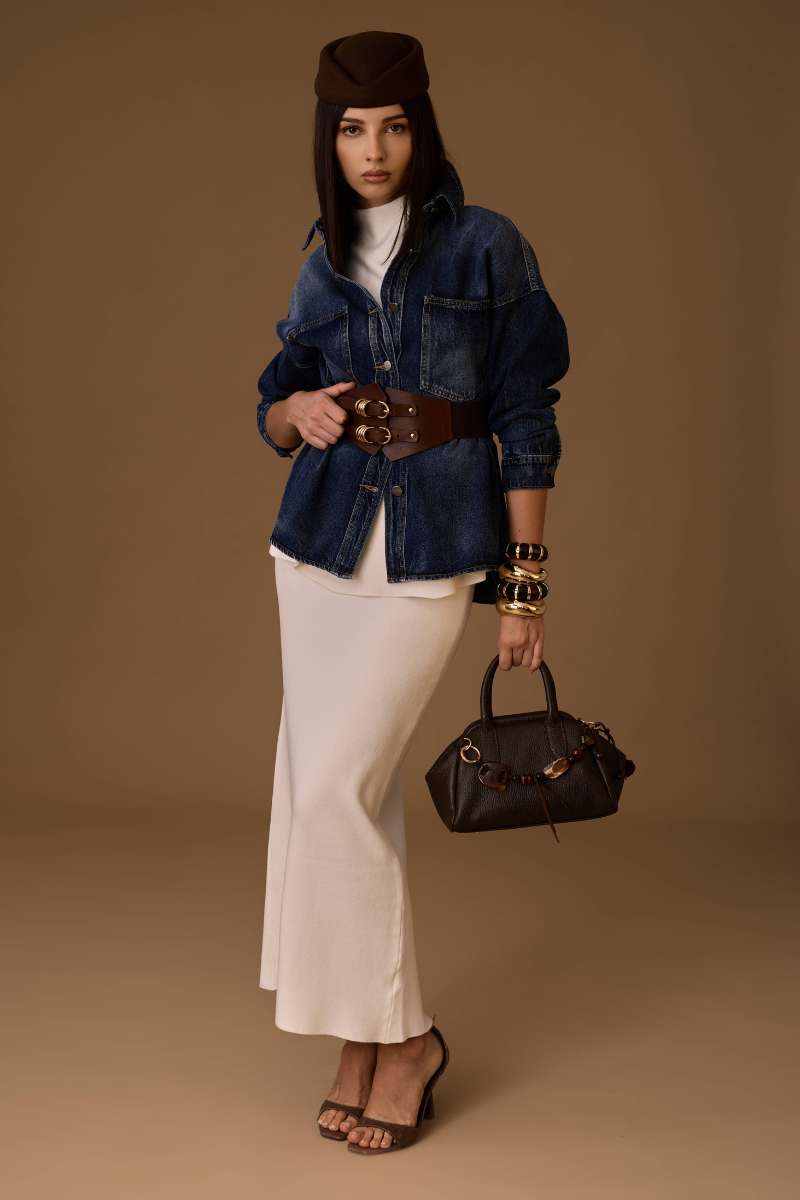Camicia Denim Urban denim scuro|Colore:Denim scuro