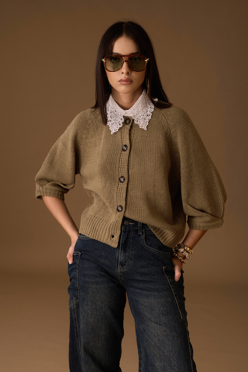 Cardigan Lauren verde|Colore:Verde