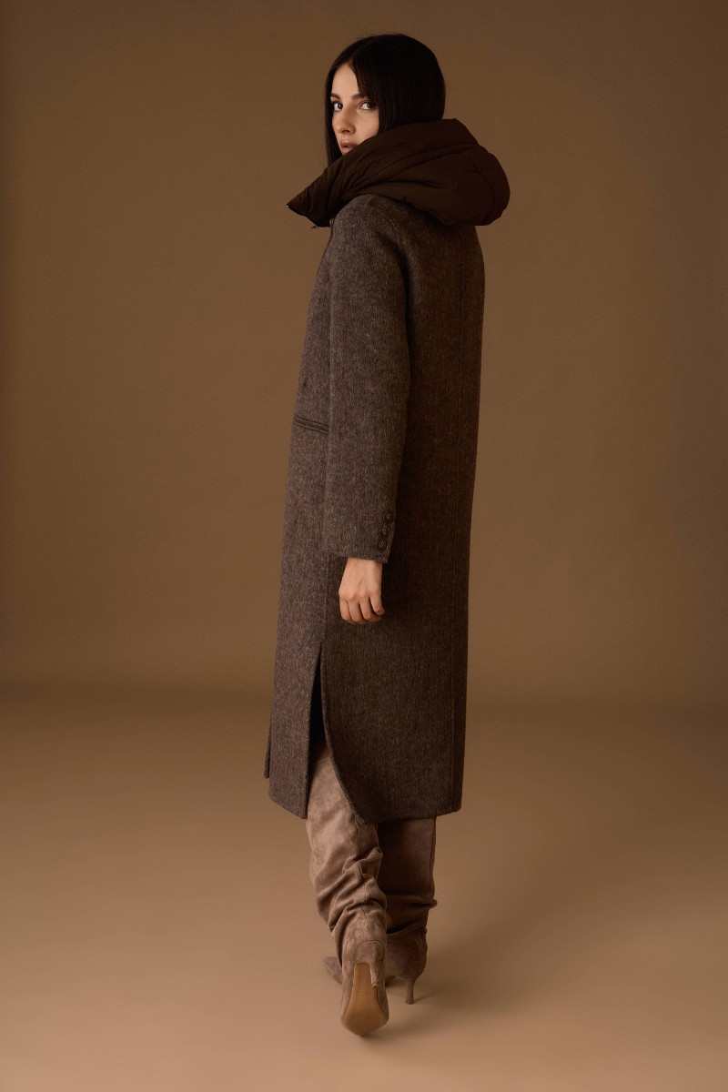 Cappotto Wool testa di moro|Colore:Testa di moro