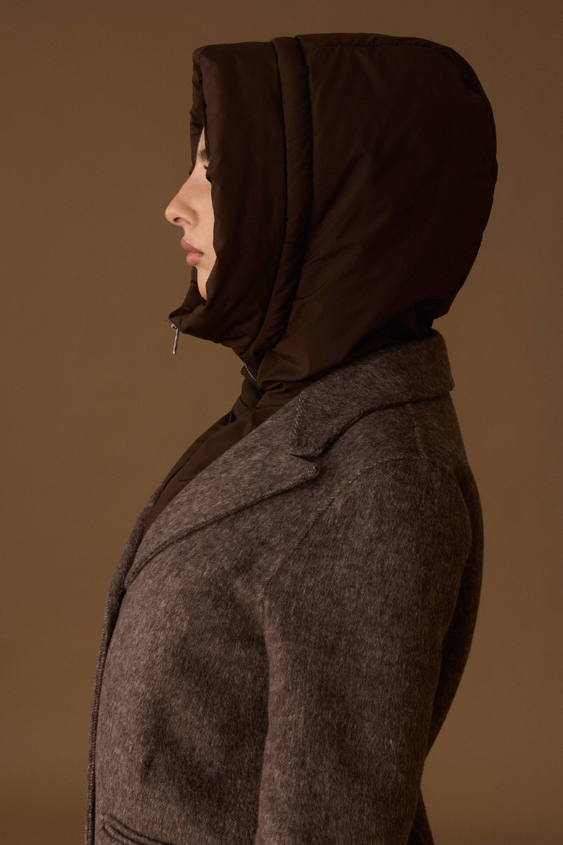 Cappotto Wool testa di moro|Colore:Testa di moro