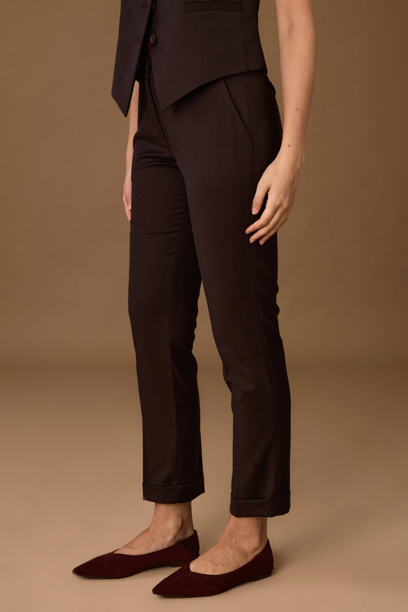 Pantalone Sartoriale Capri Testa di moro|Colore:Testa di moro