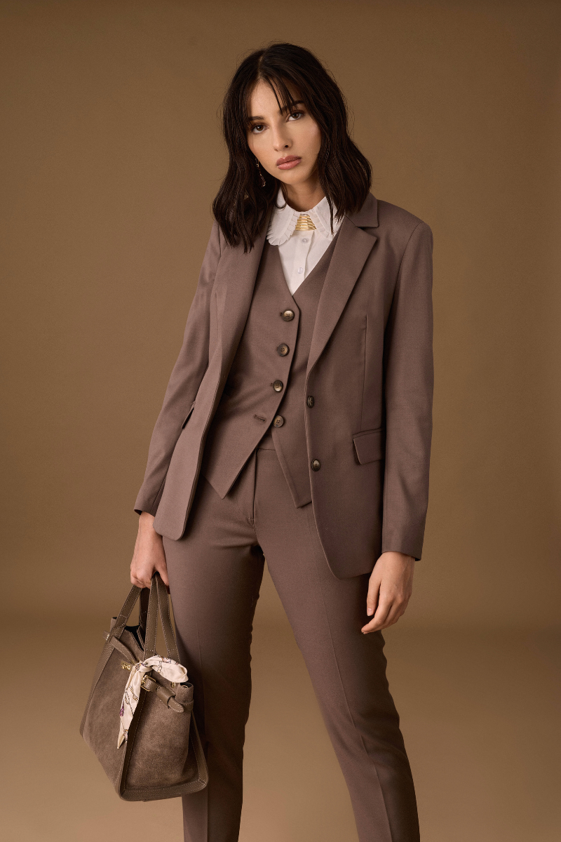 Giacca Sartoriale Monopetto Tortora|Colore:Tortora