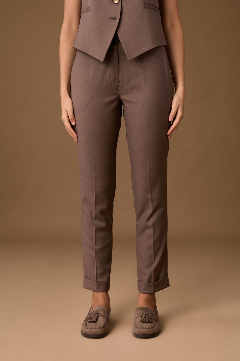 Pantalone Sartoriale Capri Tortora|Colore:Tortora