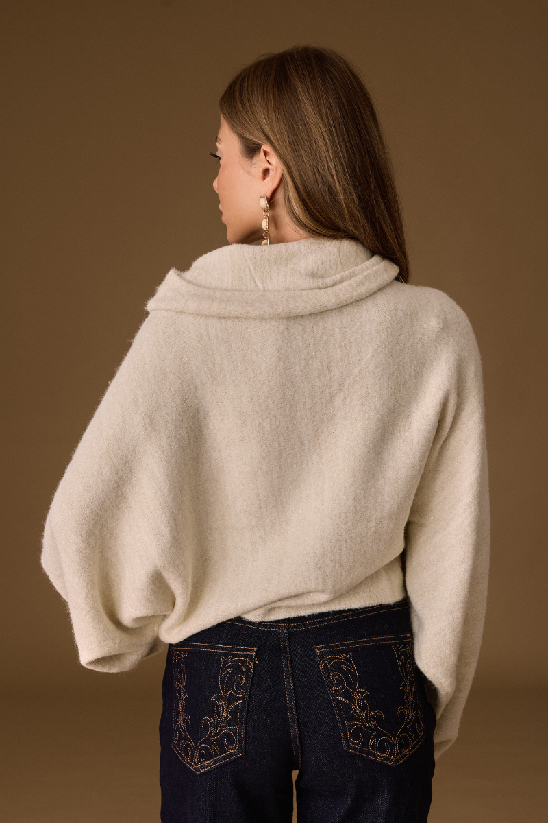 Mantella Lurex Panna|Colore:Panna