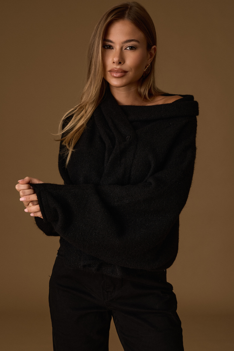 Mantella Lurex Nero|Colore:Nero