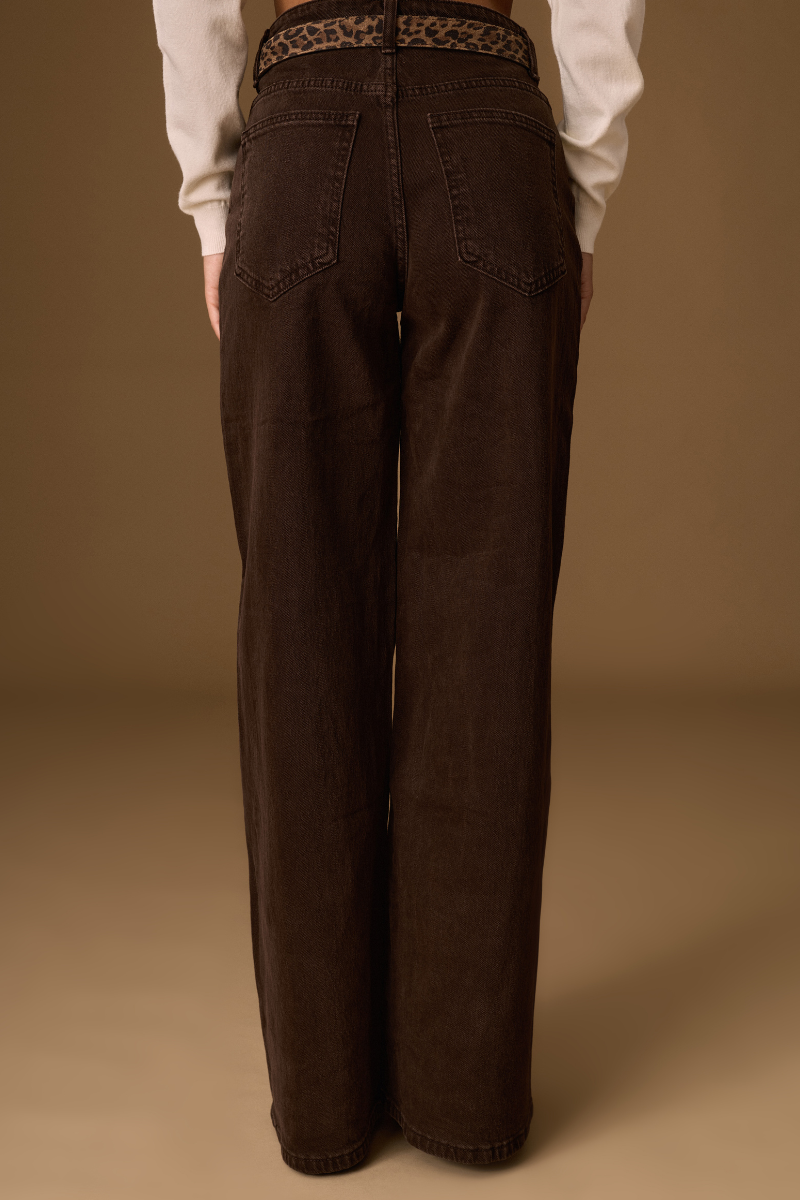 Pantalone Palazzo testa di moro|Colore:Testa di moro