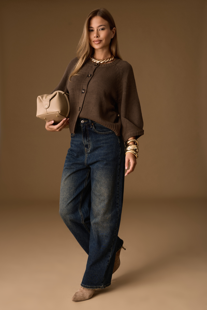 Jeans Ballon Sabbiato denim|Colore:Denim
