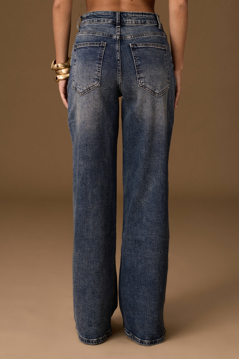 Jeans Palazzo denim|Colore:Denim