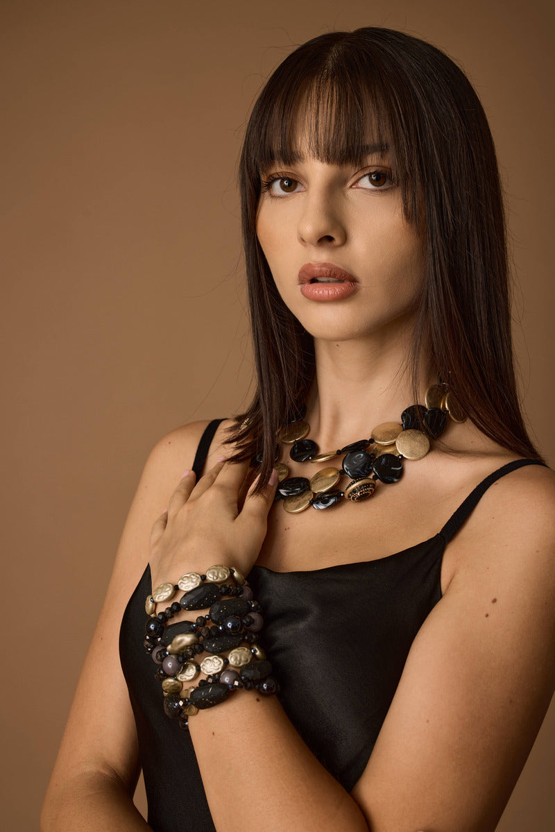 Collana Esmeralda nero|Colore:Nero