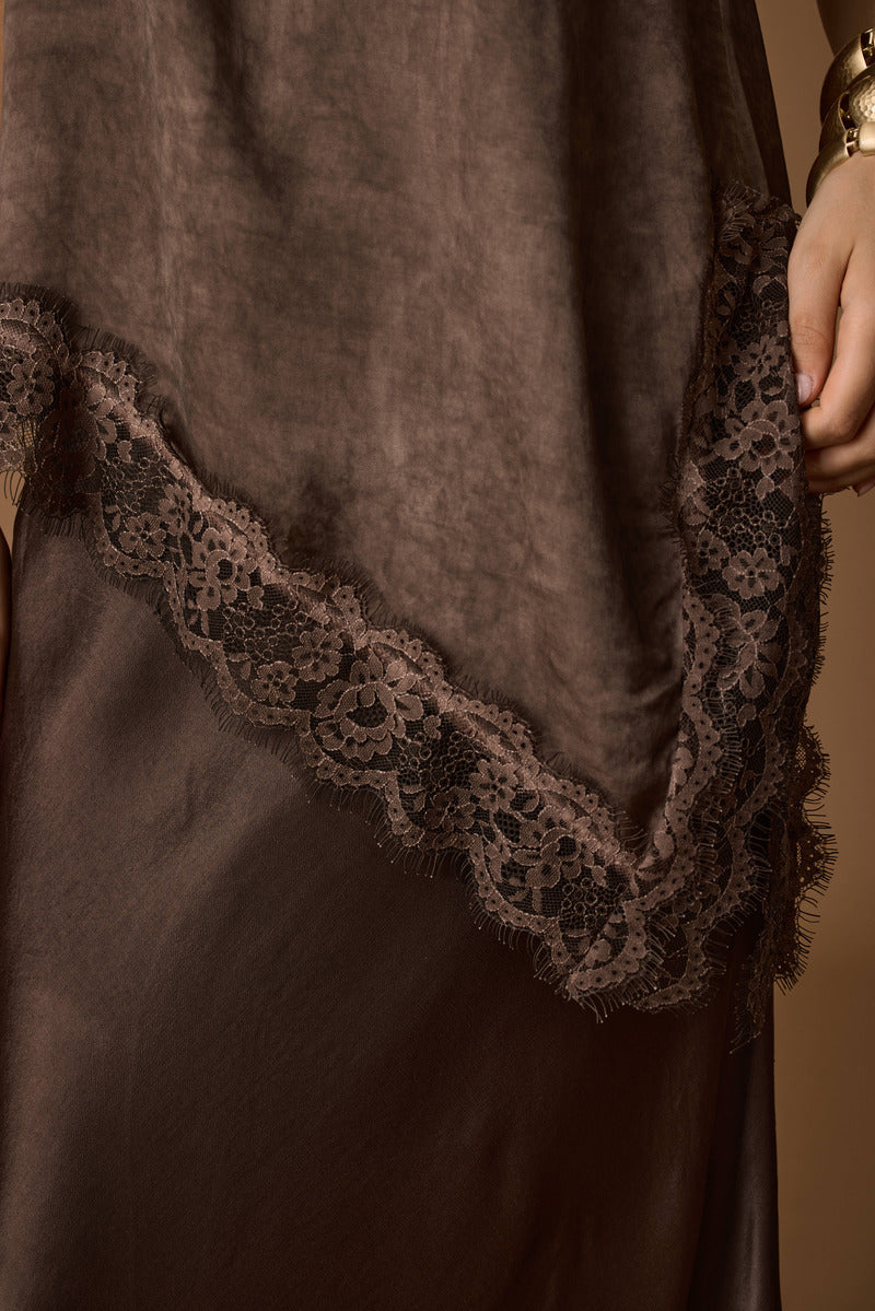 Blusa Asimmet.rica testa di moro|Colore:Testa di moro