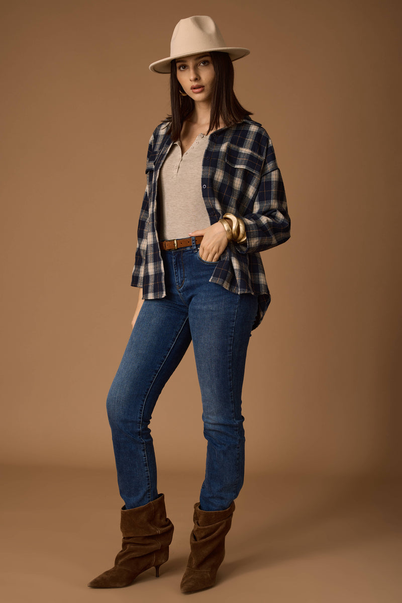 Jeans Push Up denim|Colore:Denim