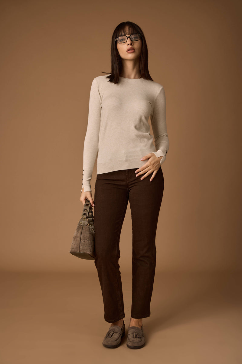 Pantalone Simply testa di moro|Colore:Testa di moro
