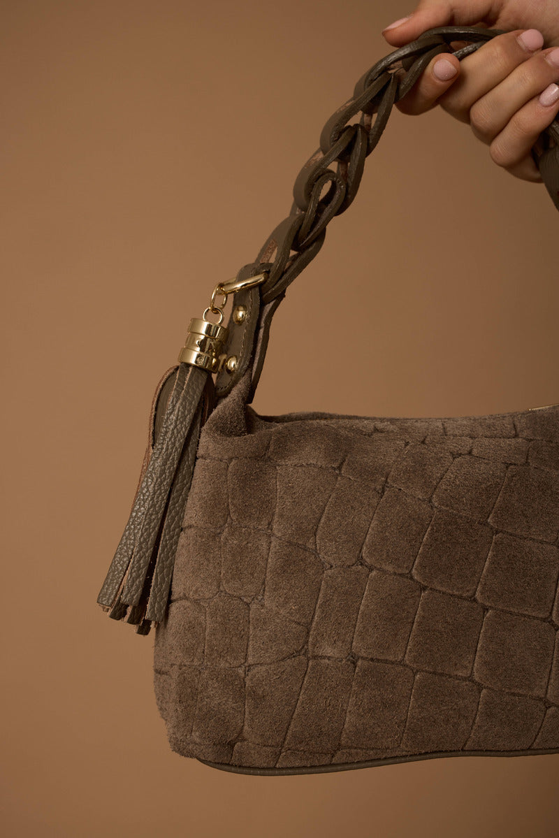 Borsa Lara taupe|Colore:Taupe