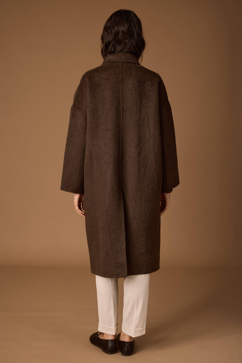 Cappotto Lungo Loren testa di moro|Colore:Testa di moro