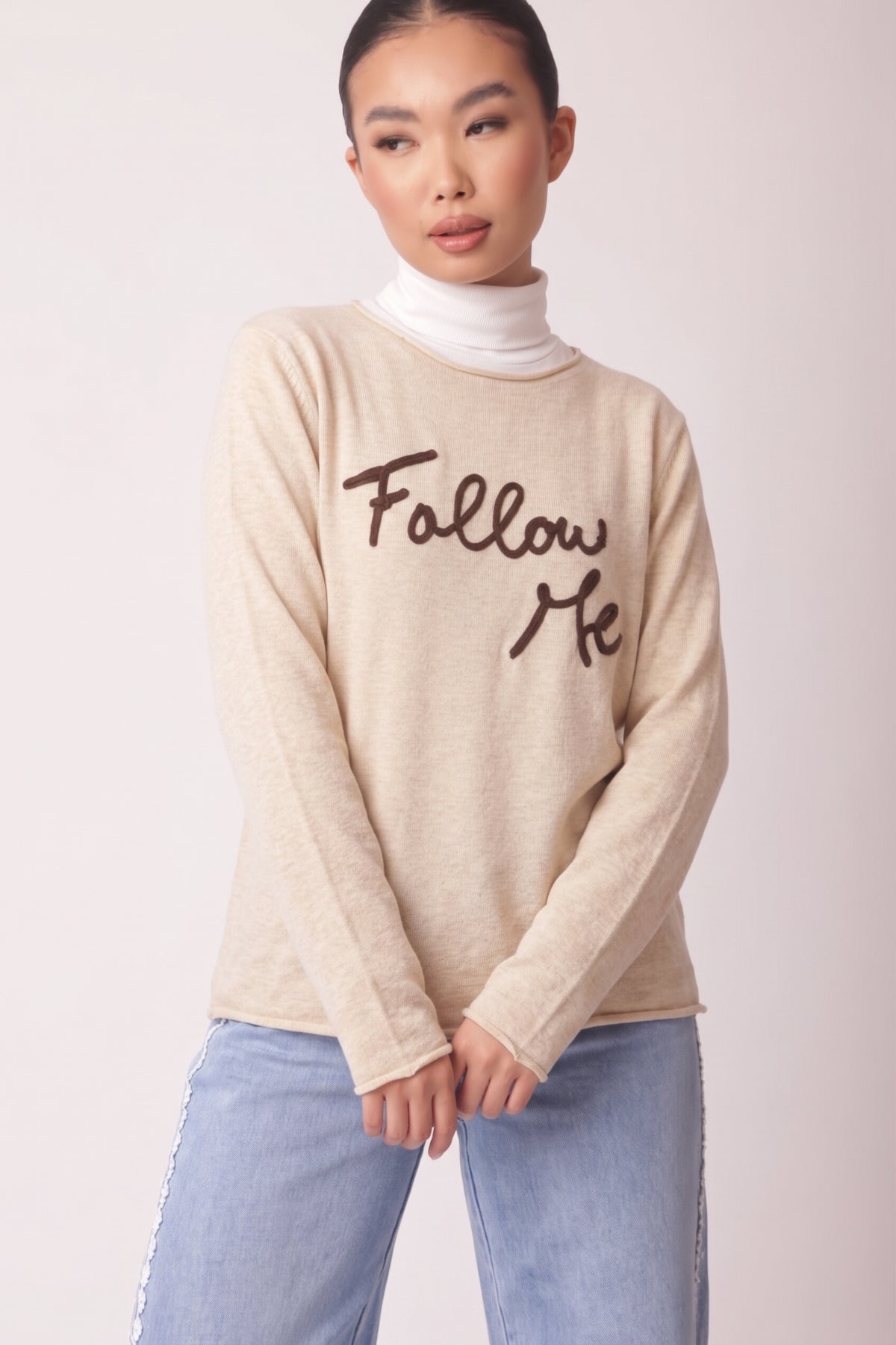 Maglia Follow Me Beige|Colore:Beige
