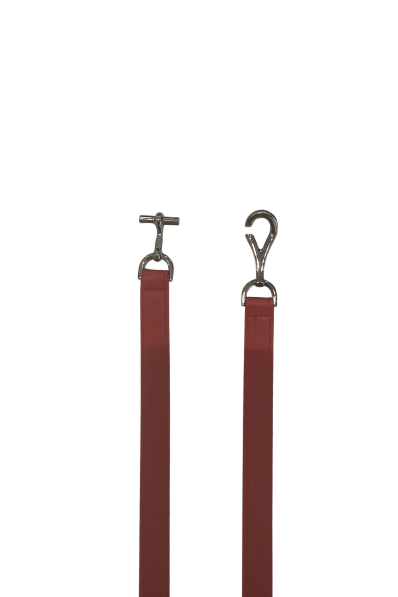 Cintura Fibbia Gancio rosso india|Colore:Rosso india