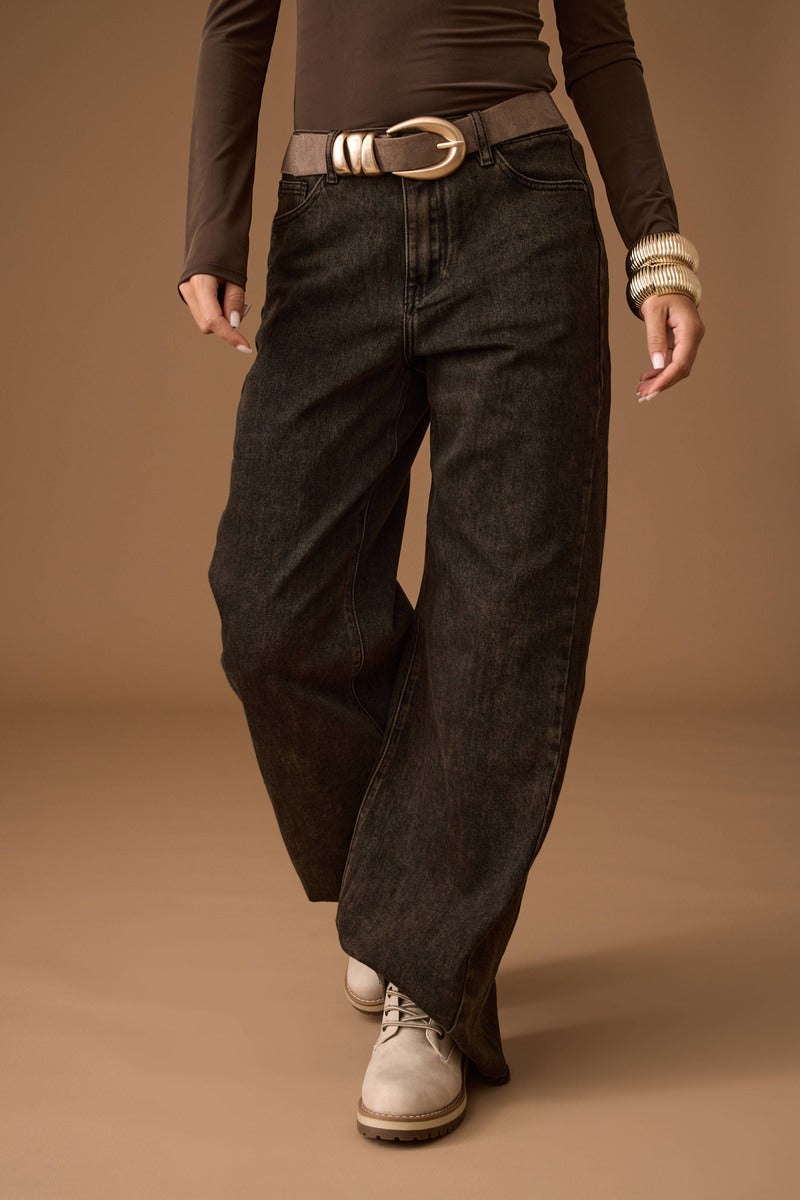 Jeans Straight Fit sabbia testa di moro|Colore:Sabbia testa di moro