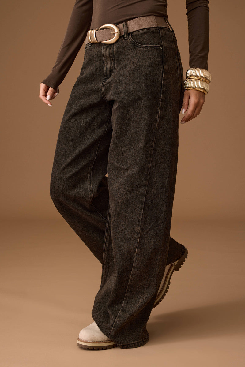 Jeans Straight Fit sabbia testa di moro|Colore:Sabbia testa di moro