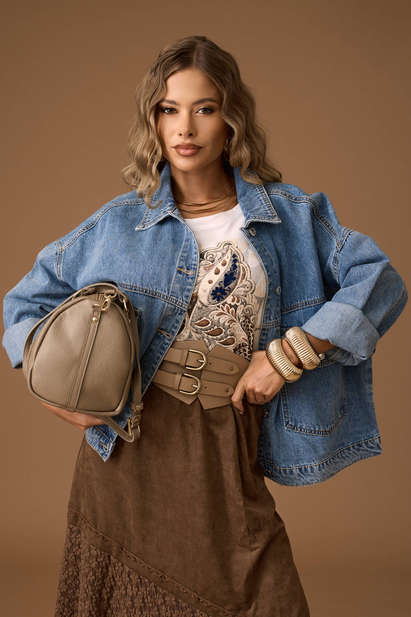 Giubbino Denim Kylie denim|Colore:Denim