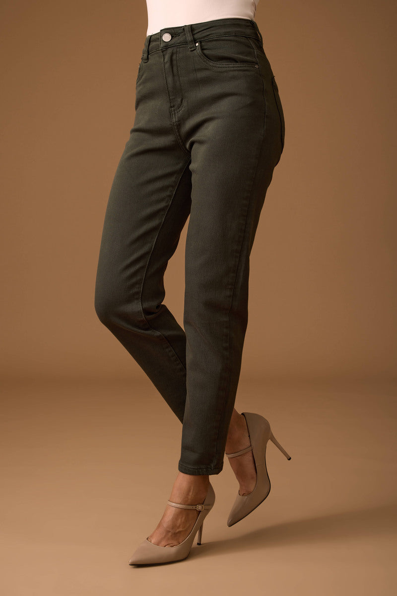Pantalone Momfit Verde militare|Colore:Verde militare