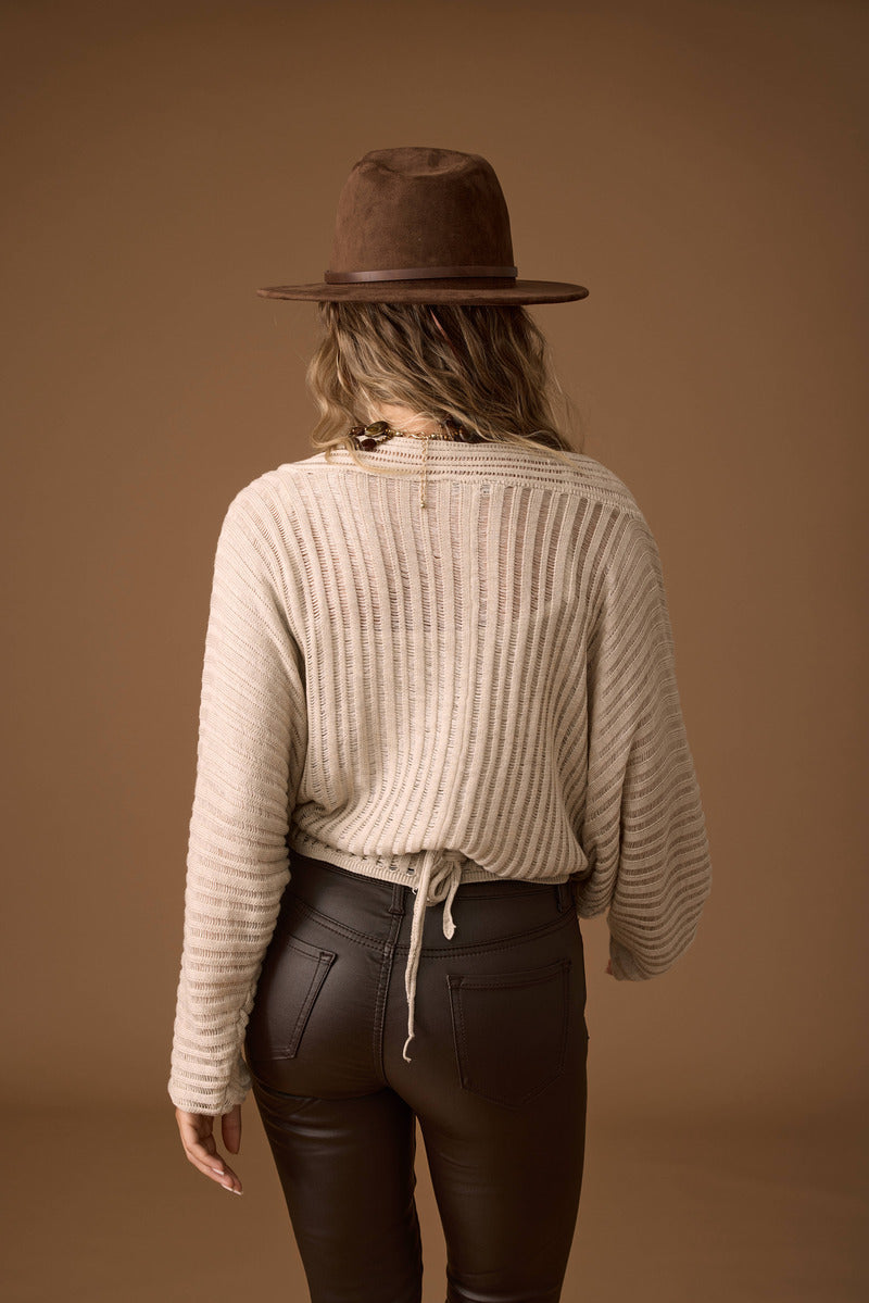 Set Cardigan E Top Loren beige|Colore:Beige