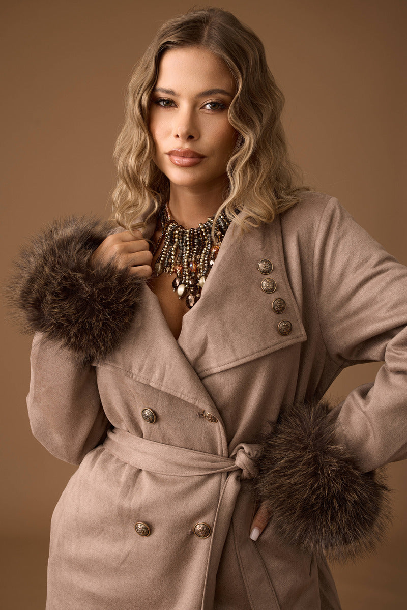 Cappotto Military fango|Colore:Fango