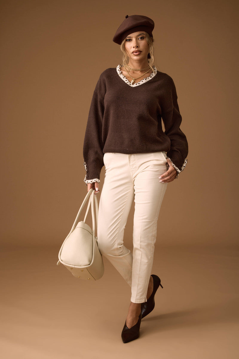 Pantalone Basic burro|Colore:Burro