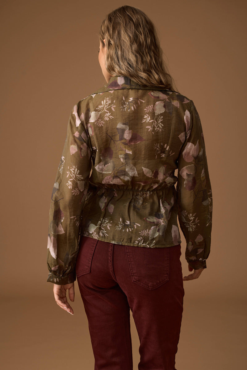 Camicia Fiocco Floreal Verde militare|Colore:Verde militare