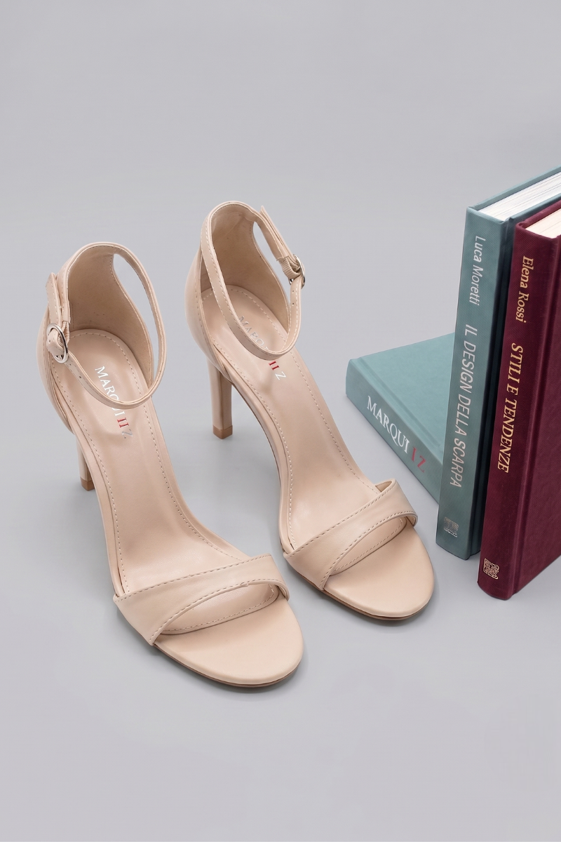 Sandalo Con Tacco nude|Colore:Nude
