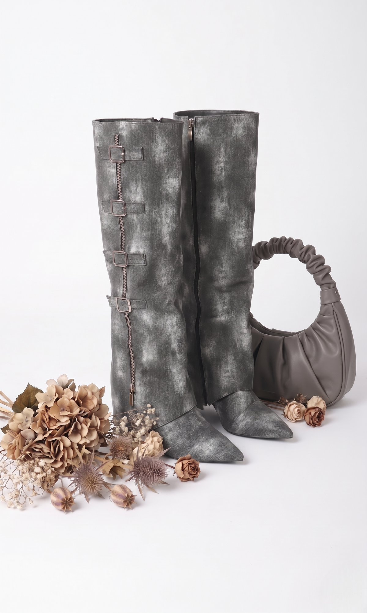 Stivale Denim denim grigio|Colore:Denim grigio