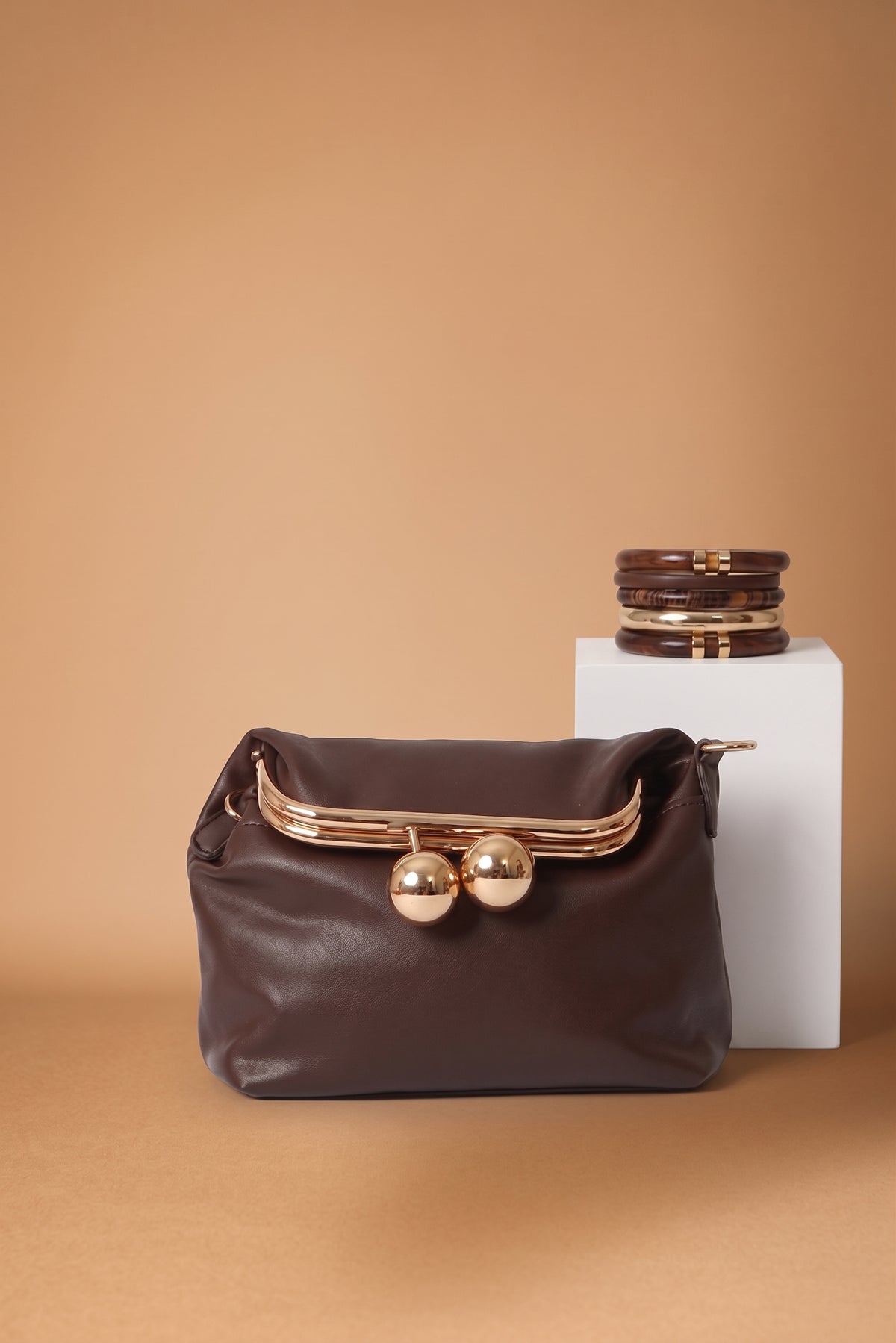 Clutch Maddy testa di moro|Colore:Testa di moro