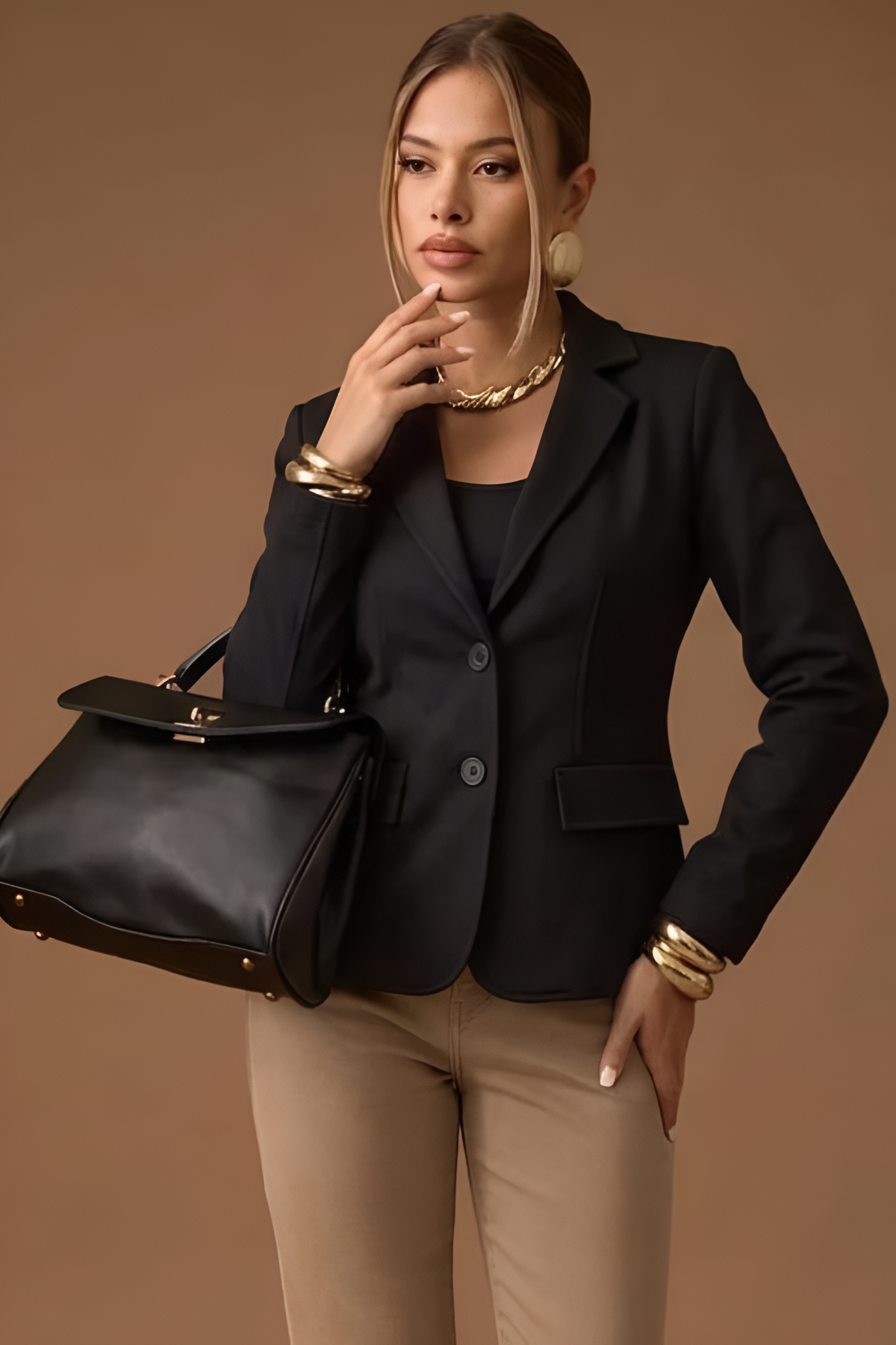 Giacca In Felpa nero|Colore:Nero