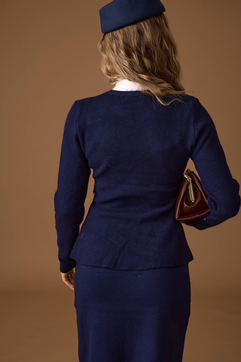 Coordinato Perle blu|Colore:Blu