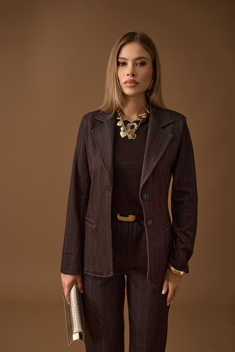 Giacca Gessta Amber testa di moro|Colore:Testa di moro