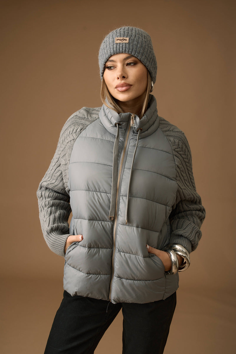 Giubbino In Maglia grigio|Colore:Grigio